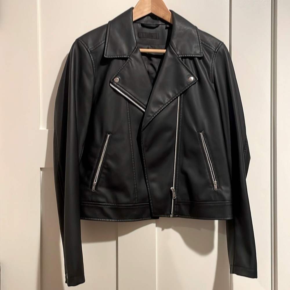 Uniqlo Faux Leather Motorcycle Jacket